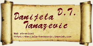 Danijela Tanazević vizit kartica